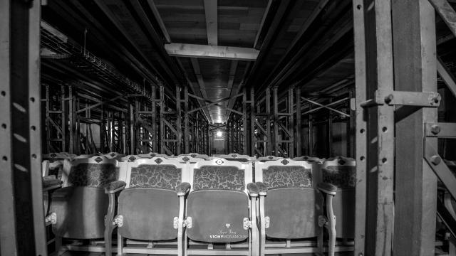 Under the stage of the Opera of Vichy