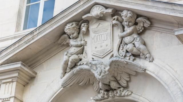 Detalle de la fachada trasera del Palacio de Congresos