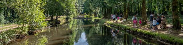 Pesca en la piscifactoría de la Ferrière