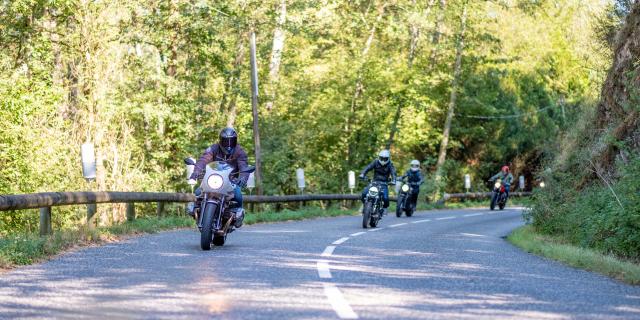 Motorcycle roadtrip in the Bourbonnaise Mountains