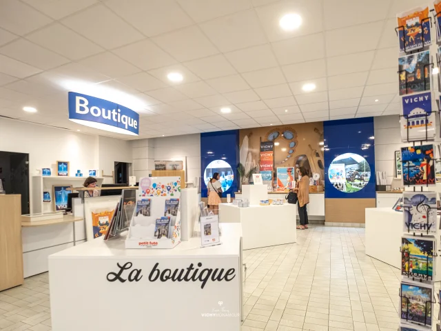 Boutique de l'office de tourisme de Vichy